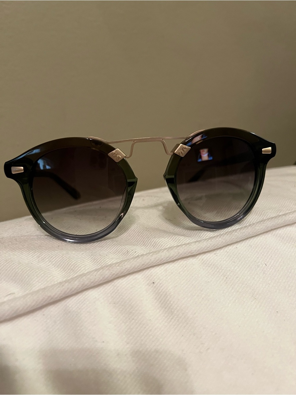 NEW KREWE SUNGLASSES STL II MATCHA 12K